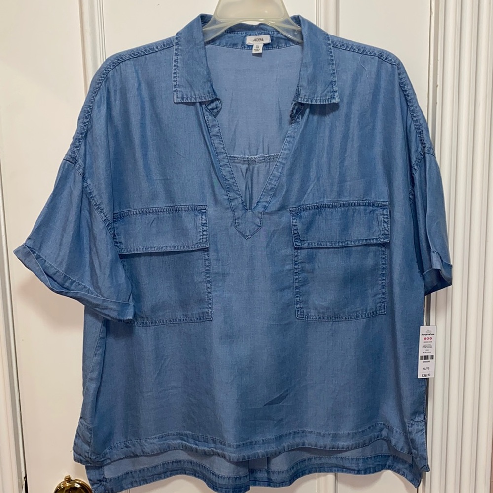 NWT jean shirt